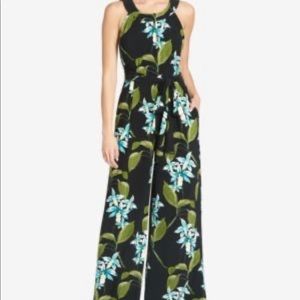 Tommy Helfiger Navy Floral Jumpsuit. Size 12. NWT